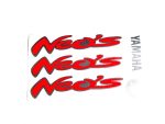 DECAL SET NEOS /RED/