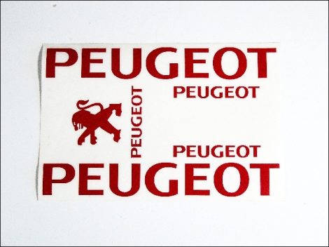 DECAL SET PEUGEOT /RED/