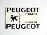 DECAL SET PEUGEOT /SILVER/