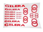 DECAL SET GILERA /RED-SILVER/