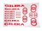DECAL SET GILERA /RED-SILVER/