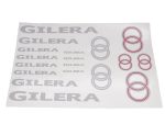 DECAL SET GILERA /SILVER-RED/