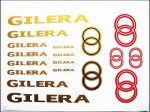 DECAL SET GILERA /GOLD-RED/