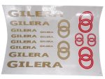 DECAL SET GILERA /GOLD-RED/