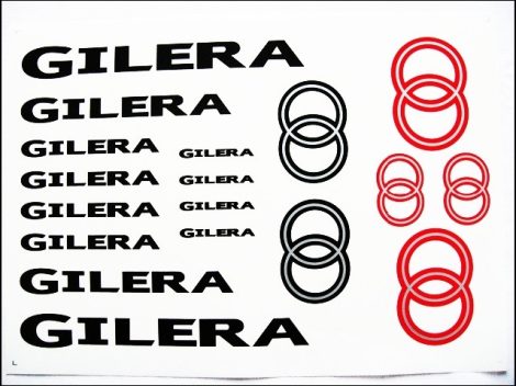DECAL SET GILERA /BLACK-RED/