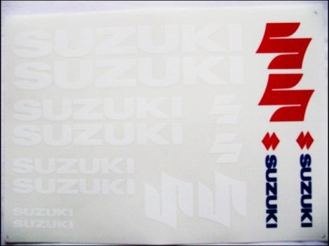 DECAL SET SUZUKI /WHITE/