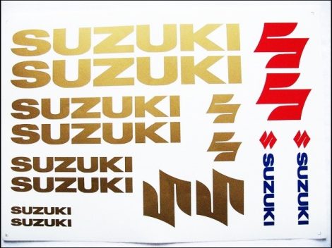 DECAL SET SUZUKI /GOLD/