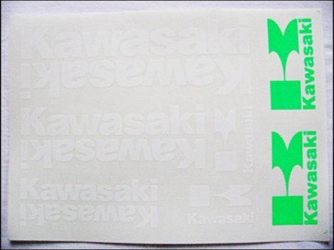 DECAL SET KAWASAKI /WHITE/