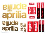 DECAL SET APRILIA /GOLD-RED/