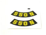 DECAL "N" PAIR /YELLOW/