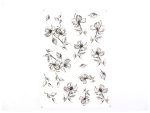 DECAL SET FLOWER BLACK