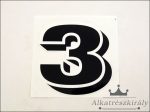 DECAL START NUMBER "3"