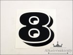 DECAL START NUMBER "8"