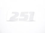 DECAL FOR TOOL BOX "251"